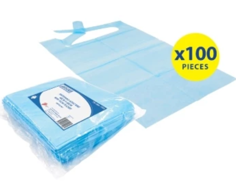 ASSURE Disposable Adult Bibs 40cm × 60cm with 15cm Pocket - 100 Pieces/Packet - Disposable Medical Supplies - Nursing Care - Fu Kang Healthcare Shop Online ASSURE Disposable Adult Bibs 40cm × 60cm with 15cm Pocket - 100 Pieces/Packet - Disposable Medical Supplies - Nursing Care - Fu Kang Healthcare Shop Online